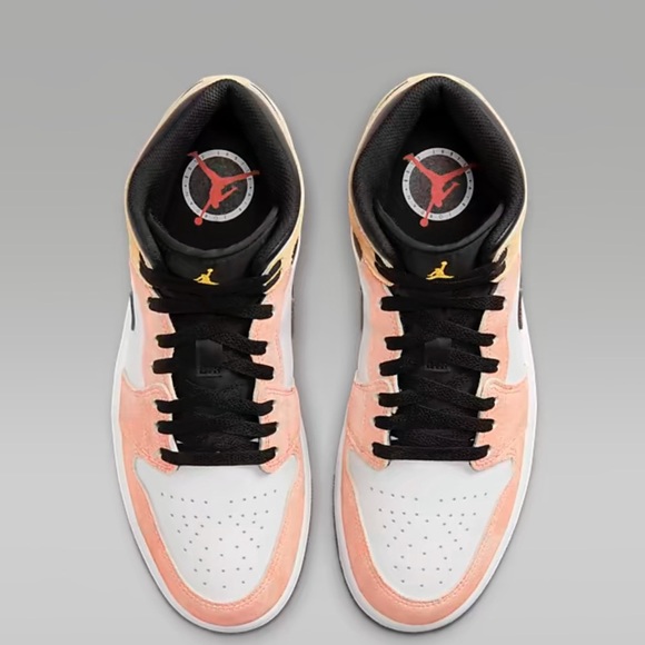 Nike Air Jordan 1 Mid Flight Club Magic Ember/White/Black/Sundial DX4332-800 - Picture 5 of 7